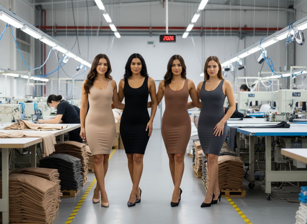 Bodycon-jurk met Shapewear Fabrikant